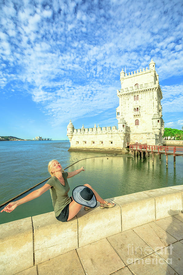 Belem Tower enjoying Photograph by Benny Marty