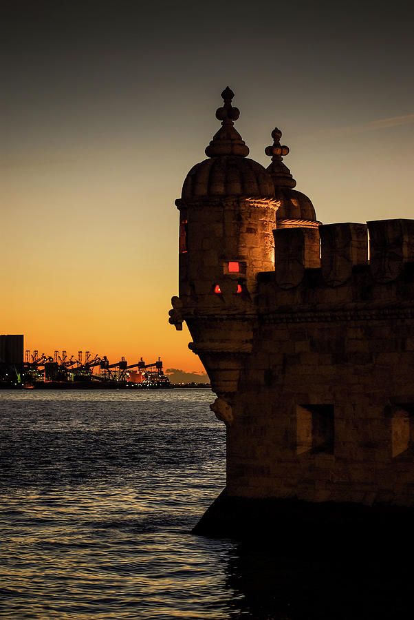 Belem Tower Sunset Photograph by Carlos Caetano