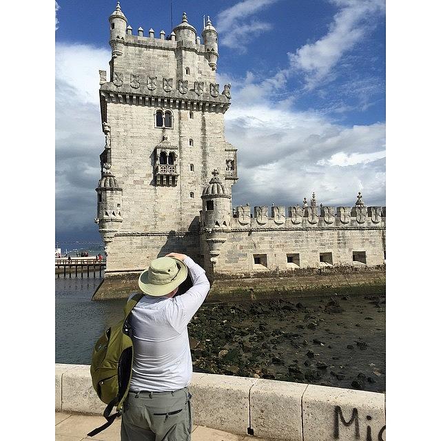 Tourist Photograph - Belem Tower, Touristic Attraction by Adriano La Naia