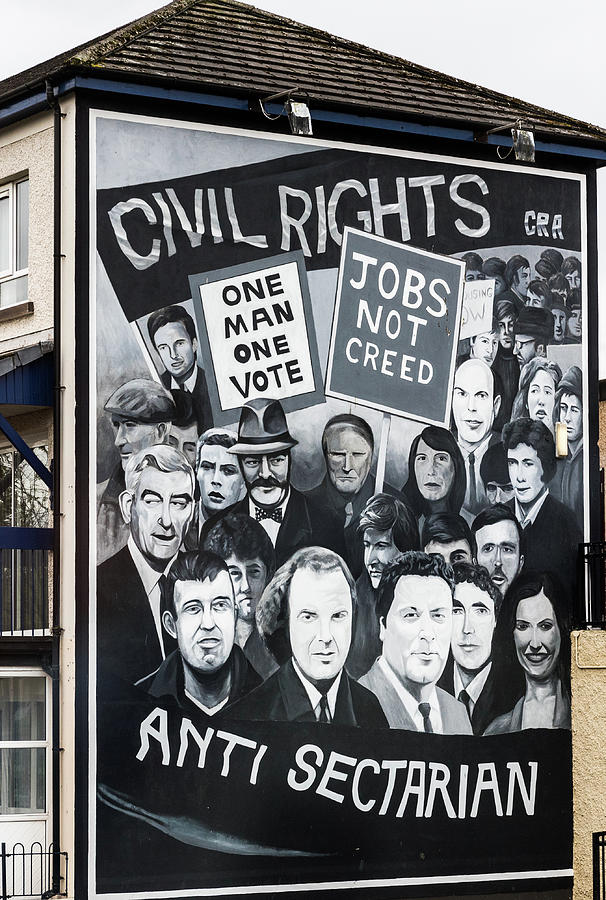 Belfast Mural - Civil Rights - Ireland Photograph by Jon Berghoff ...