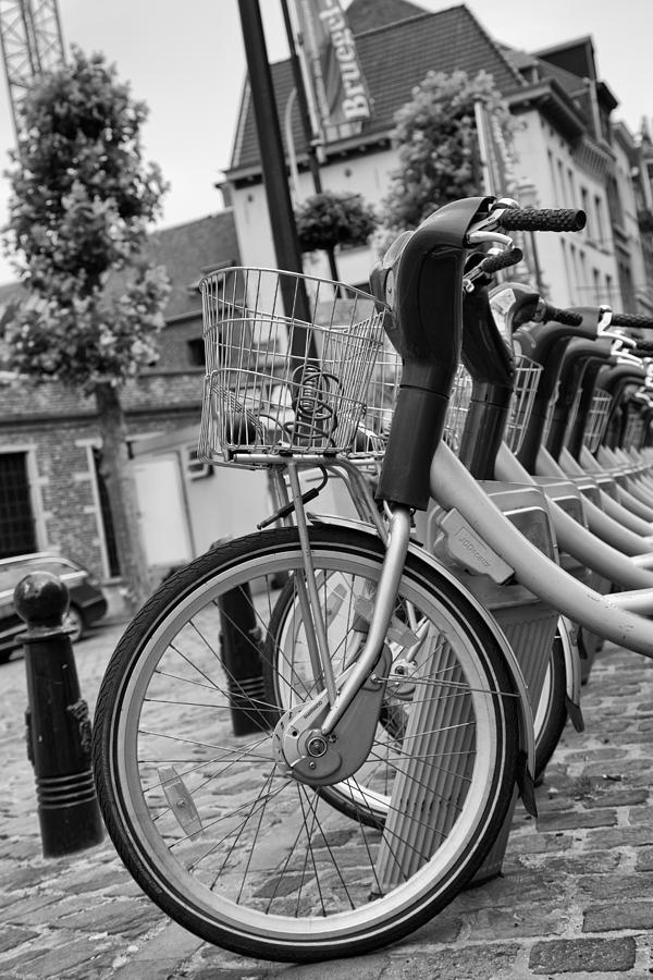 Rent Movie Photograph - Belgian Bikes by Georgia Clare