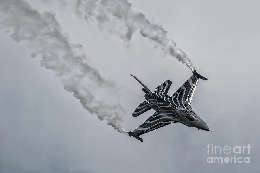 Belgian F-16 Solo Display Digital Art by Airpower Art