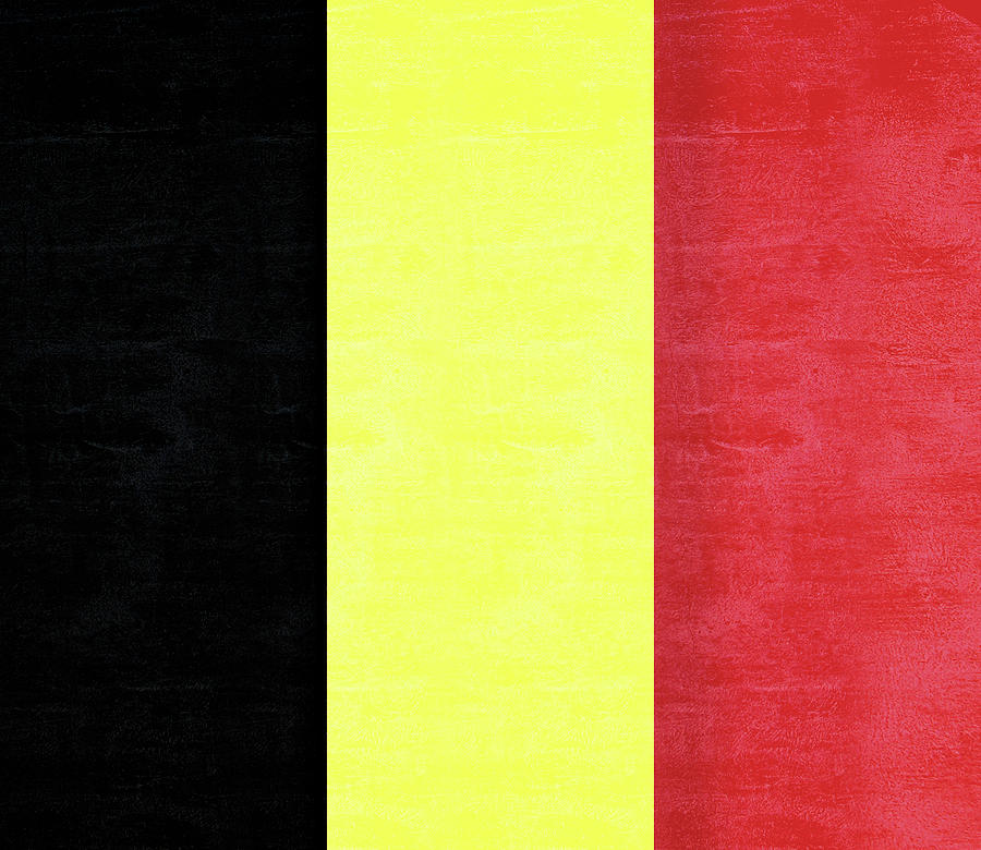 Belgian Flag Grunge Digital Art by Roy Pedersen