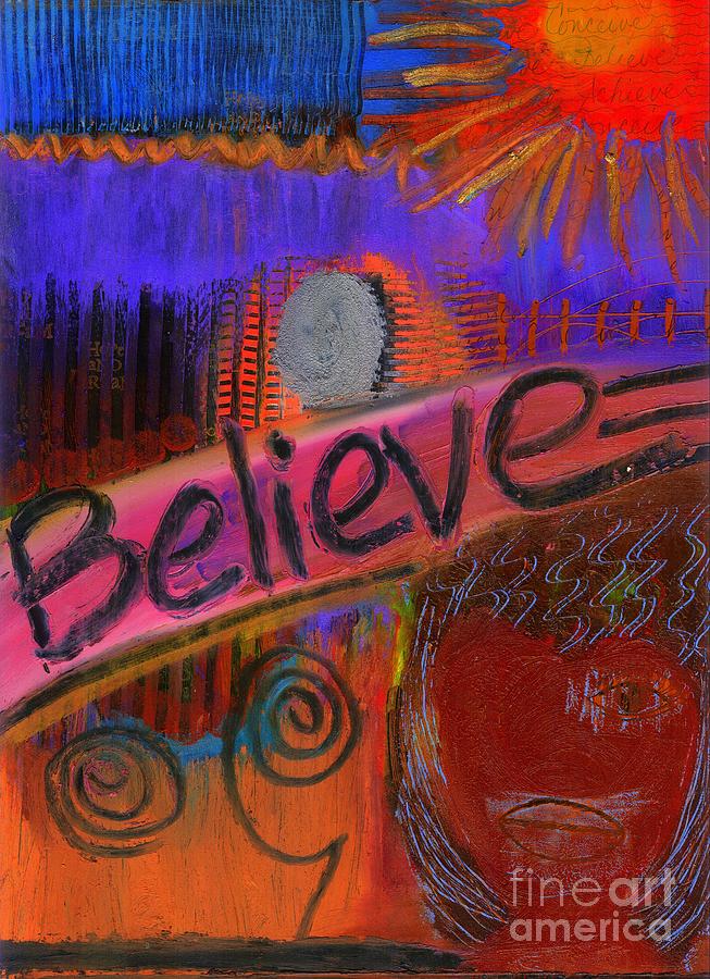Believe Conceive Achieve Painting by Angela L Walker