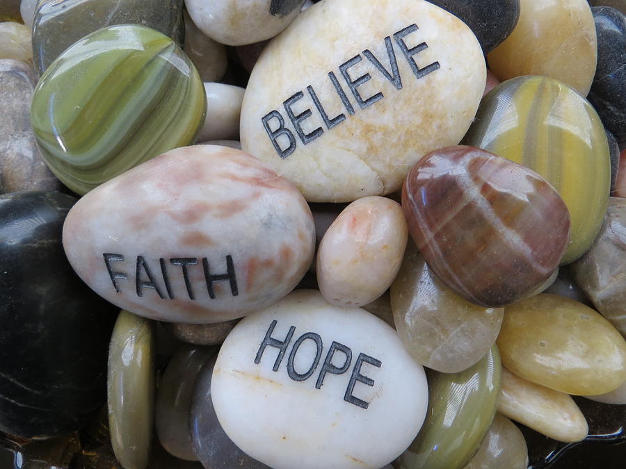 Believe Faith Hope Painting by Soraya Silvestri