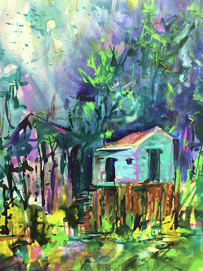 Belize City Painting by Karen Ahuja