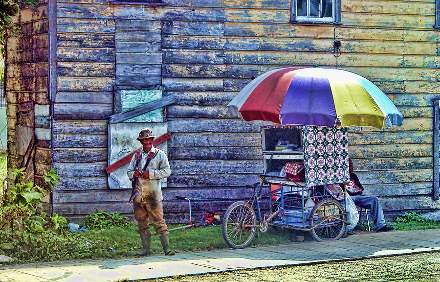 Belize City Street Merchant Photograph by Richard Stedman