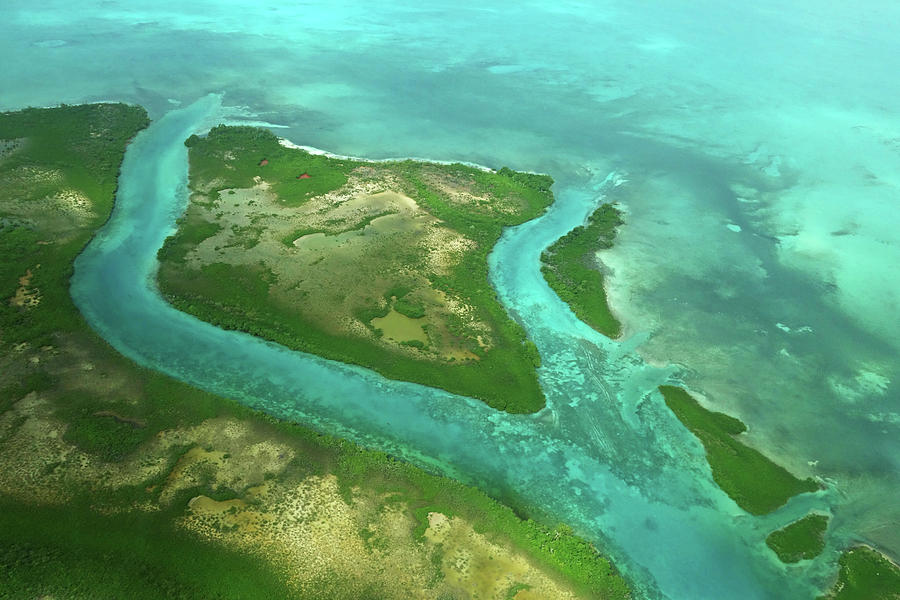 Belize Topography Blue Rivers Photograph by Toby McGuire