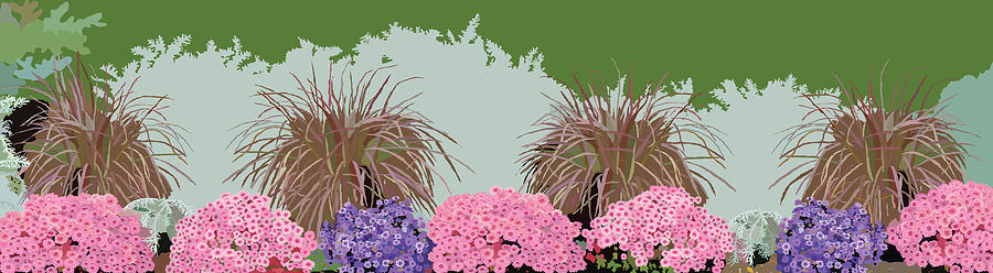 Floral Painting - Belknap Mill Flowers by Marian Federspiel Floral Painting - Belknap Mill Flowers by Marian Federspiel