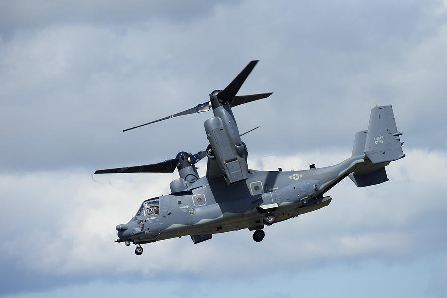 Military Photograph - Bell/Boeing CV-22B Osprey by Paul Scoullar