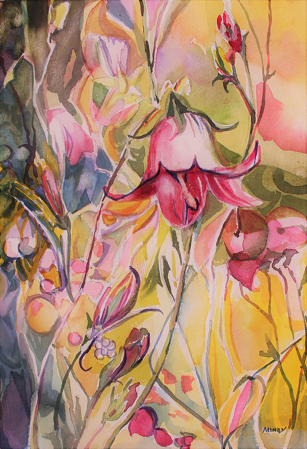 Bell Flower Painting by Mindy Newman
