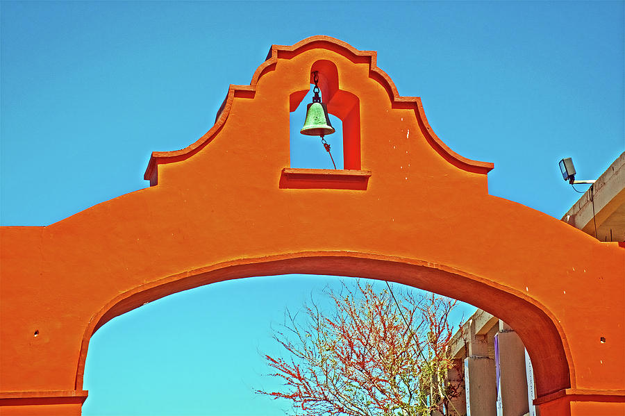 Bell in Arch near Malecon in Puerto Penasco in Sonora- Mexico  Photograph by Ruth Hager