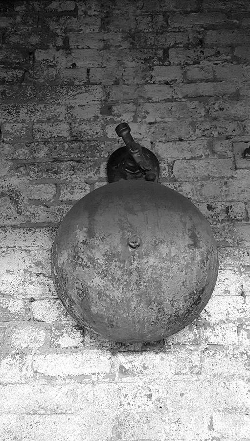 Bell On Bricks B W  Photograph by Rob Hans