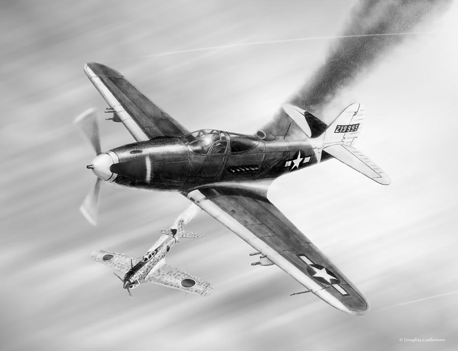 Bell P-39 Airacobra  Drawing by Douglas Castleman