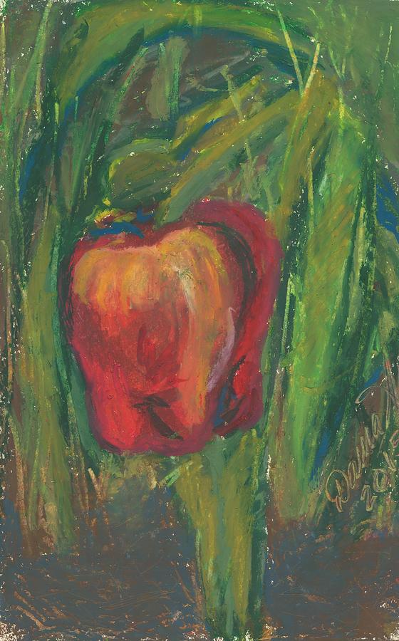 Bell Pepper In The Garden Painting