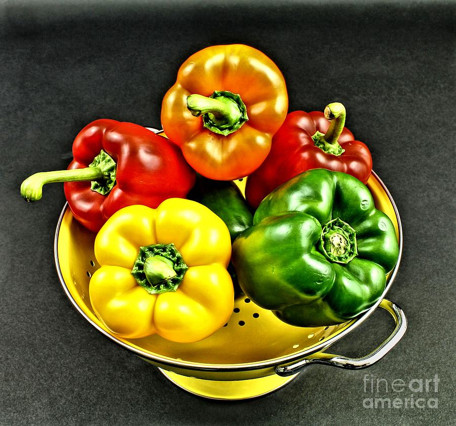 Vegetable Photograph - Bell Peppers 2 by Jimmy Ostgard