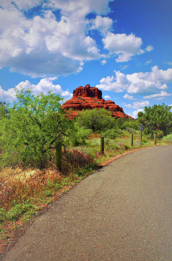 Nature Photograph - Road to Bell Rock in Sedona by Ola Allen