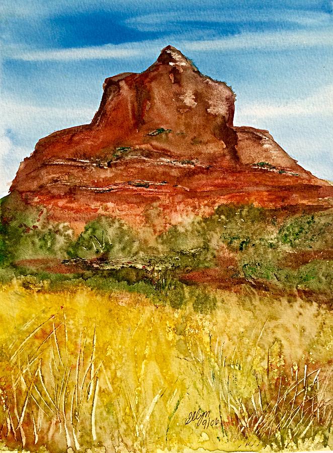 Bell Rock Sedona Arizona Painting by Ellen Levinson