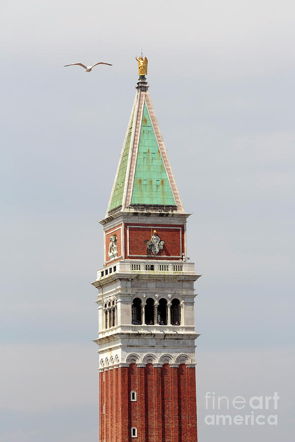 Bell Tower of St Marks, Venice, Italy Photograph by Louise Heusinkveld