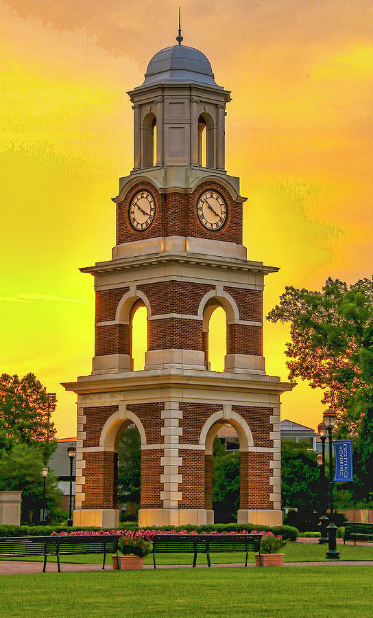 Bell Tower at Christopher Newport University C N U Photograph by Ola Allen