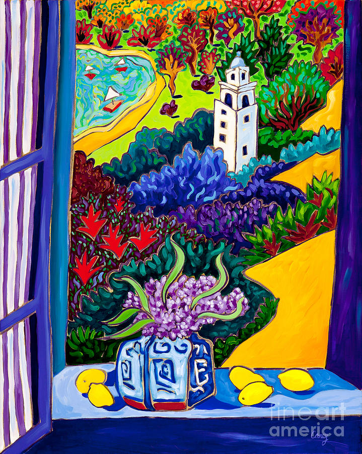 Bell Tower Park Painting by Cathy Carey