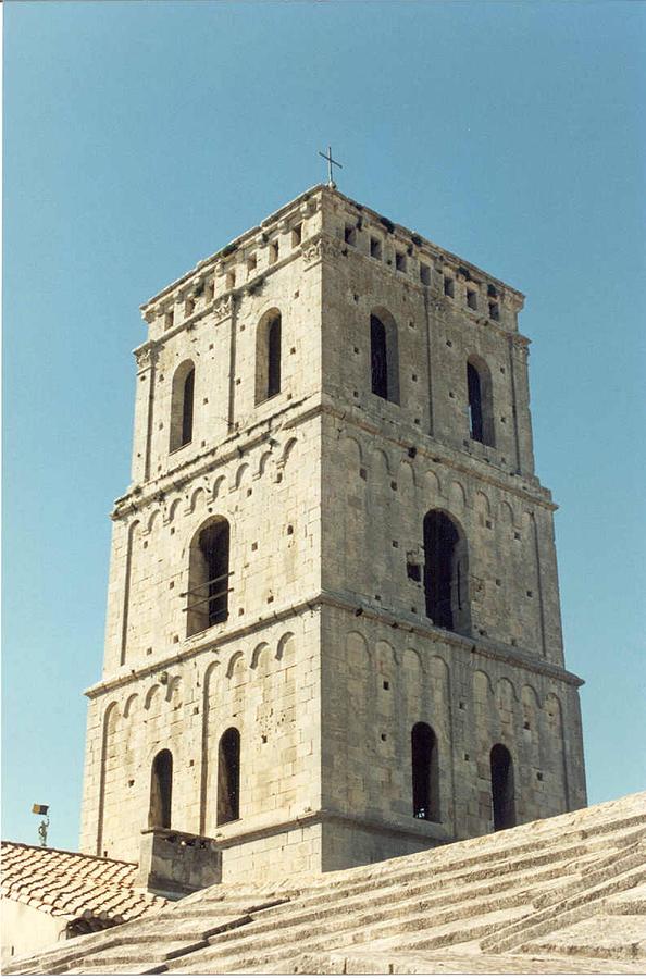 Bell Tower St. Trophime dArles Photograph by Christopher J Kirby
