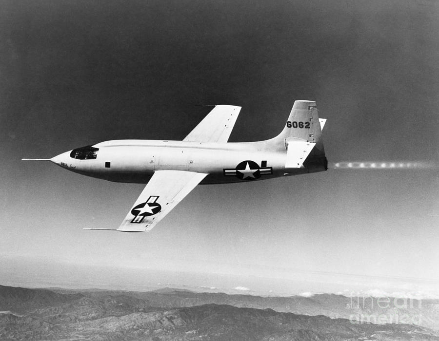 Airplane Photograph - Bell X-1 Us Air Force Plane by H. Armstrong Roberts/ClassicStock