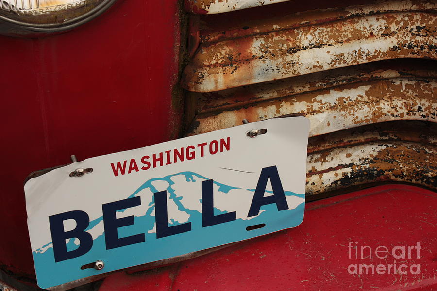 Bella License Plate Photograph by Carol Groenen