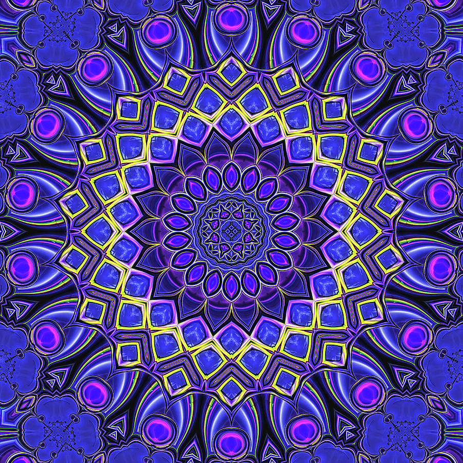 Bella - purple Digital Art by Wendy J St Christopher