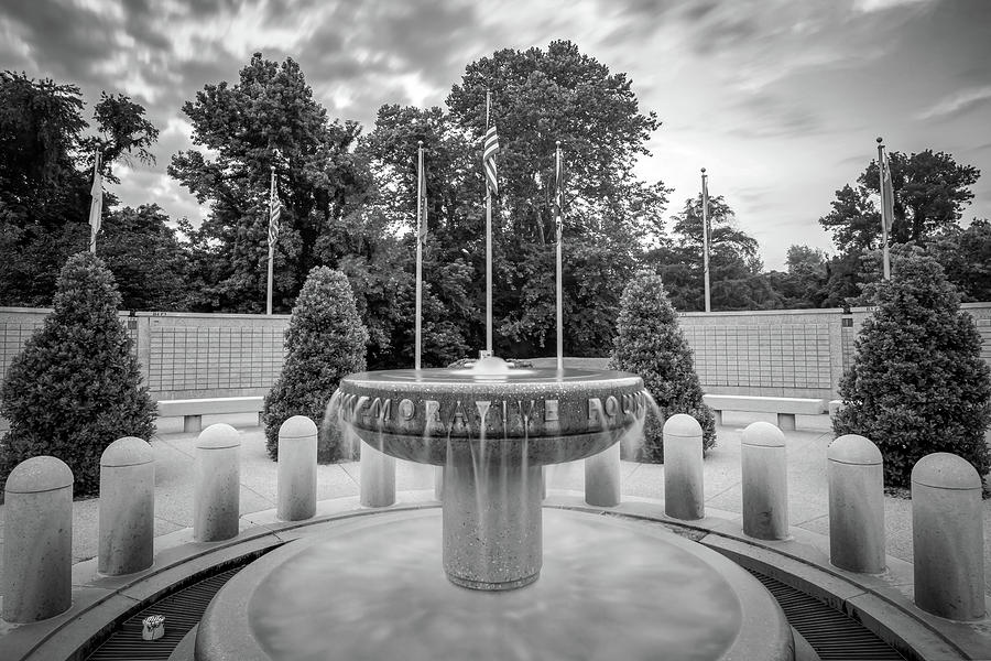Bella Vista Veteran War Memorial - Northwest Arkansas - Monochrome Photograph