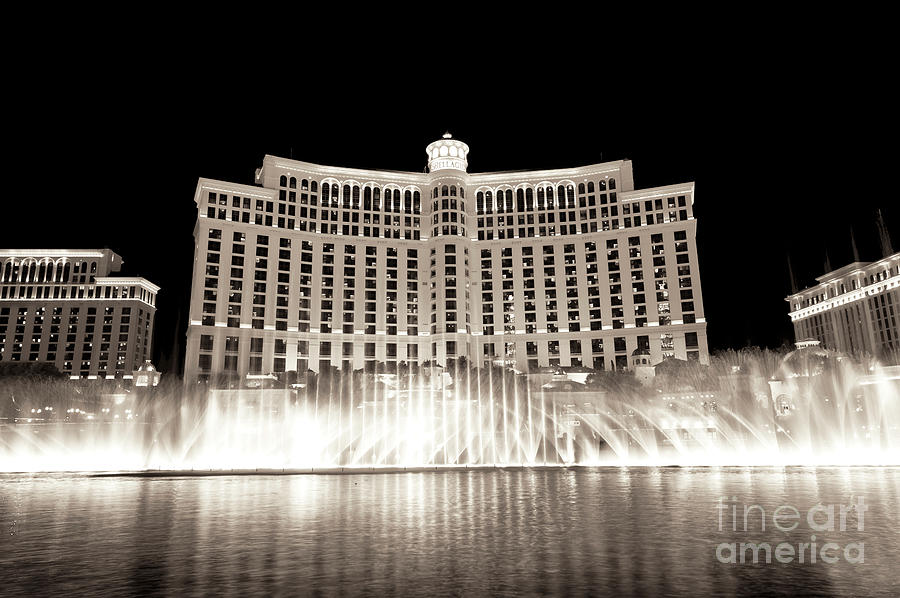 Las Vegas Photograph - Bellagio Fountain Dance II by John Rizzuto