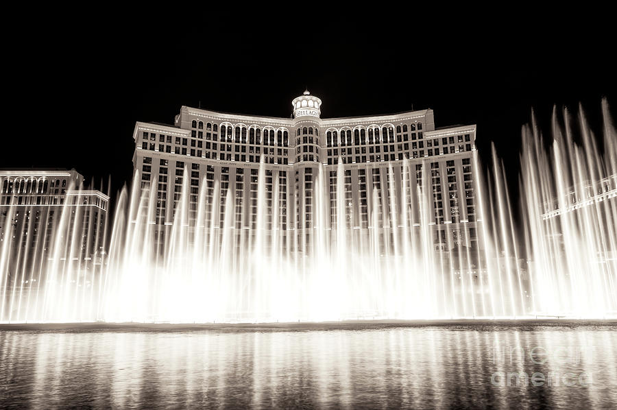 Las Vegas Photograph - Bellagio Fountain Dance III by John Rizzuto