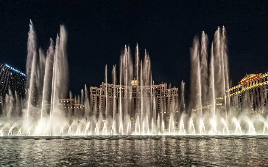 Bellagio Fountain Photograph by Framing Places