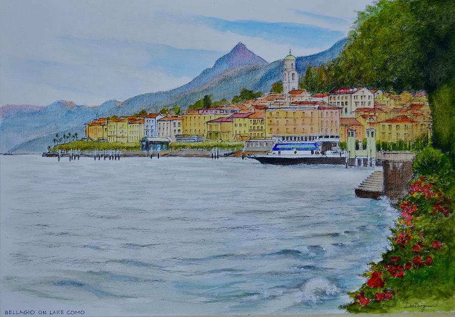 Bellagio On Lake Como Lombardy Italy Painting by Dai Wynn