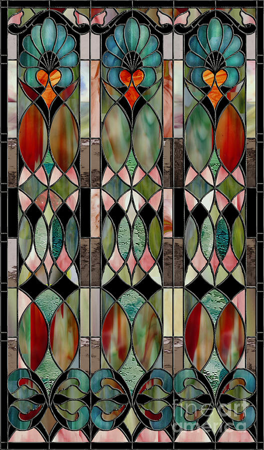 Stained Glass Painting - Belle Epoch by Mindy Sommers