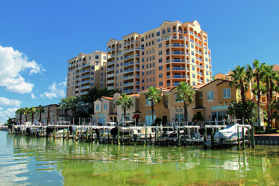 Belle Harbor Condos Clearwater Florida Photograph by Ola Allen