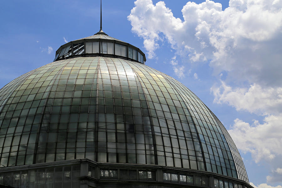 Belle Isle Conservatory Dome Photograph by Mary Bedy