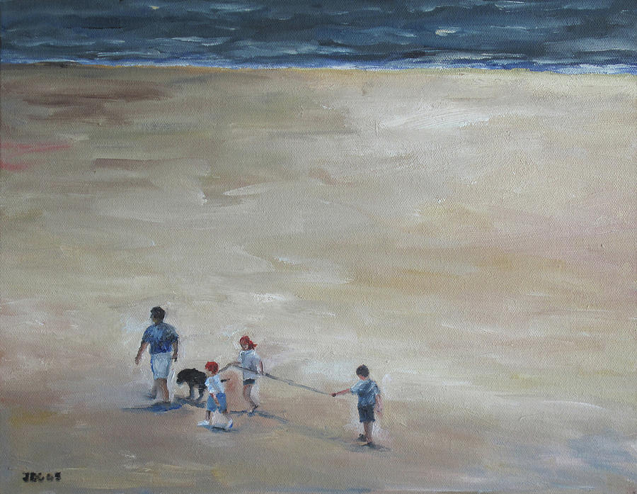 Beach Painting - Belles Beach by Julie Dalton Gourgues