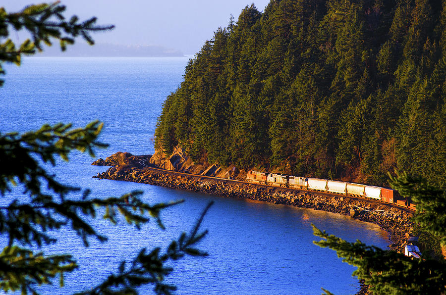 Bellingham Bay And Train Photograph by Craig Perry-Ollila