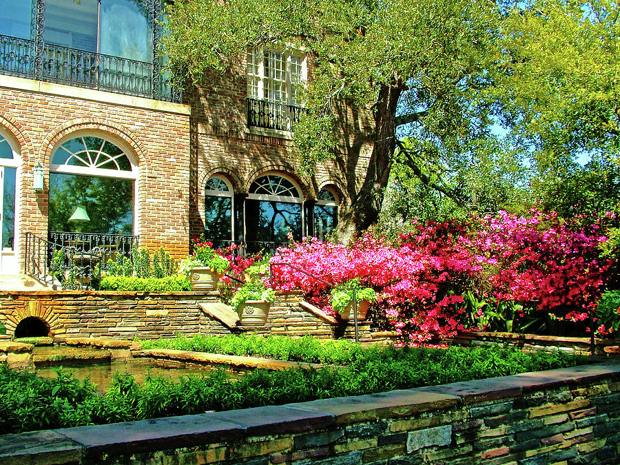 Bellingrath Home and Azaleas in Mobile, Alabama Photograph by Ruth Hager