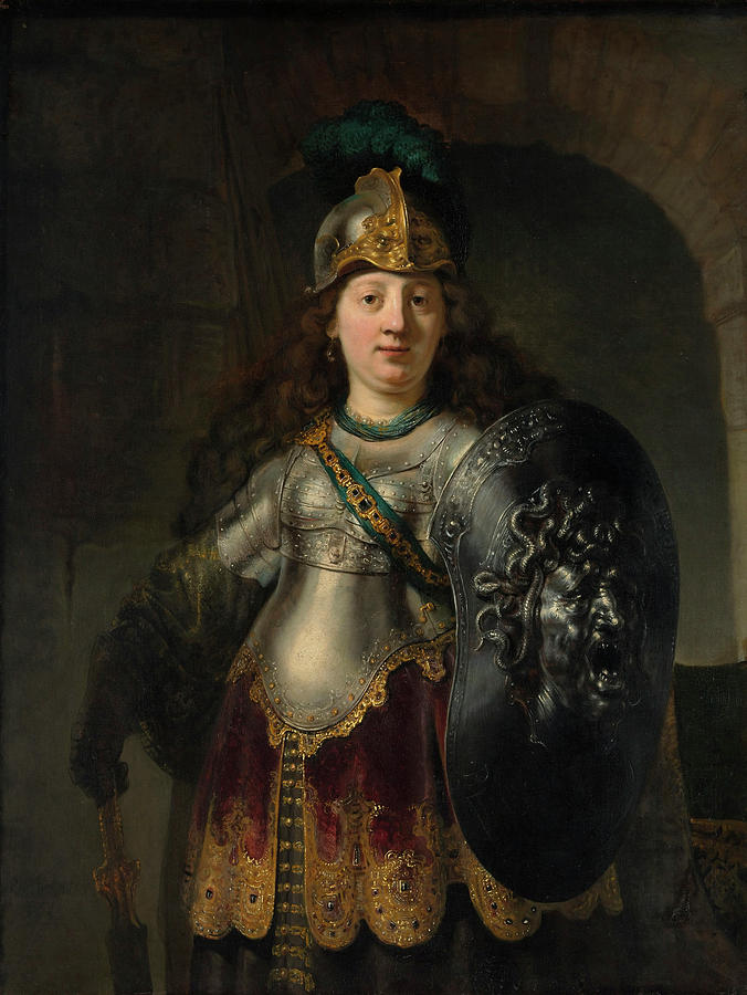 Bellona Painting - Bellona by Rembrandt Harmenszoon van Rijn Bellona Painting - Bellona by Rembrandt Harmenszoon van Rijn
