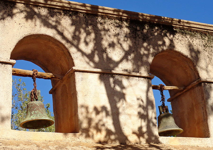 Bells and Adobe Photograph by Robert Meyers-Lussier