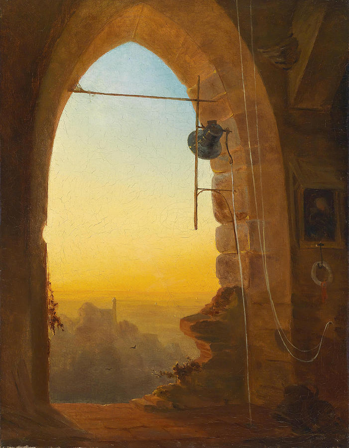 Bells Pealing in the Evening  Painting by Bernhard Stange
