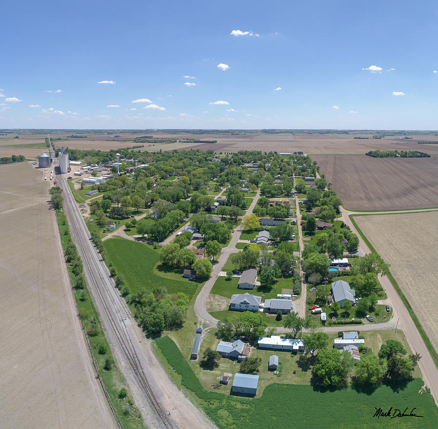 Aerial Photograph - Bellwood, Nebraska by Mark Dahmke