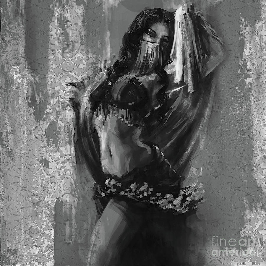 Belly dance 02a Painting by Gull G