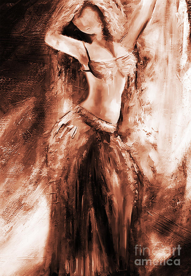 Belly Dance painting Painting by Gull G