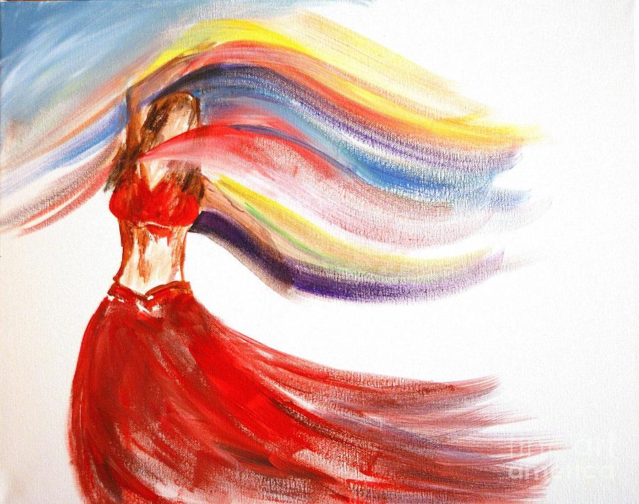 Belly Dancer 2 Painting by Julie Lueders 