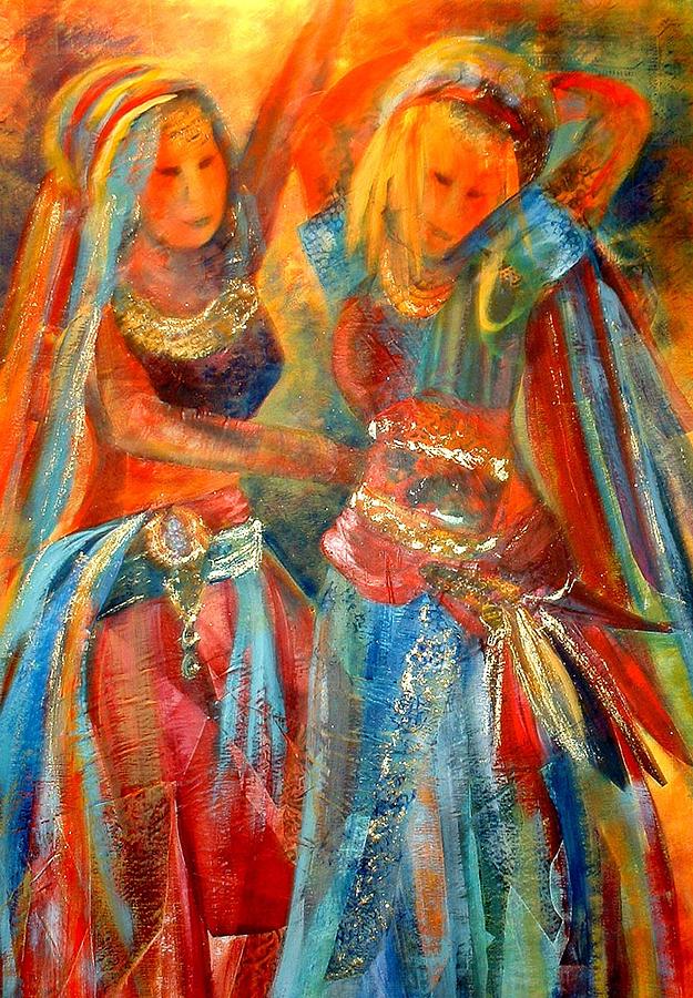Belly Dancers Painting by Patricia Rachidi