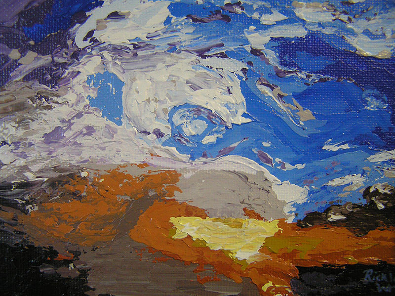 Sunset Painting - Belonging by Ricklene Wren Sunset Painting - Belonging by Ricklene Wren