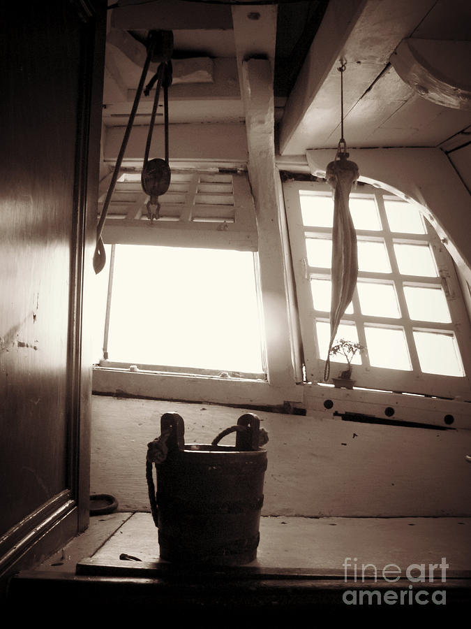 Black And White Photograph - Below Deck by Valerie Reeves